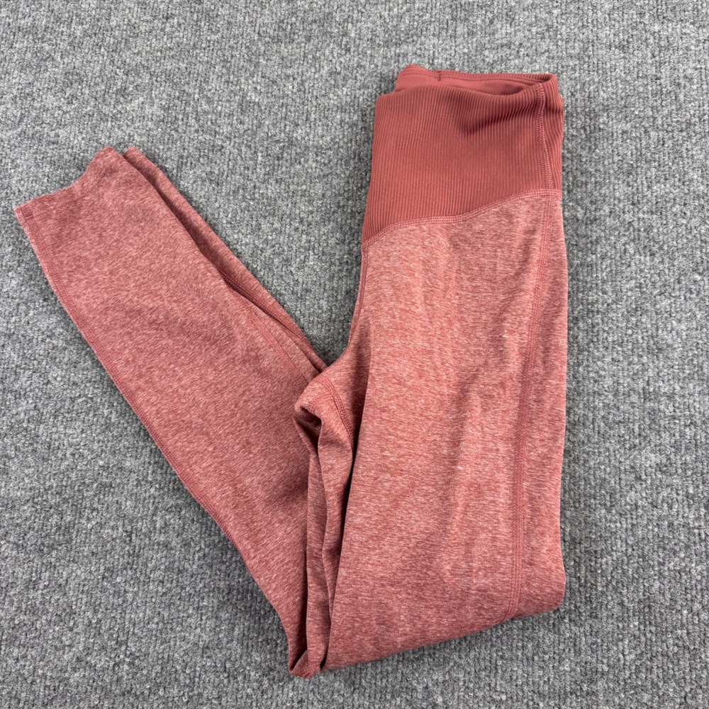 The North Face Leggings Womens Small Maroon Heathered High Rise UPF 40+